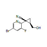 (1S,2R)-1-(5-Bromo-3-fluoropyridin-2-yl)-2-(hydroxymethyl)cyclopropanecarbonitrile