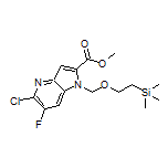 Methyl 5-Chloro-6-fluoro-1-[[2-(trimethylsilyl)ethoxy]methyl]-4-azaindole-2-carboxylate