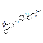 Ethyl 2-[7-[[4-Cyclopentyl-3-(trifluoromethyl)benzyl]oxy]-1,2,3,4-tetrahydrocyclopenta[b]indol-3-yl]acetate