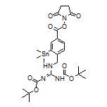 2,5-Dioxo-1-pyrrolidinyl 4-[(2,3-Di-Boc-guanidino)methyl]-3-(trimethylstannyl)benzoate