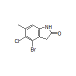 4-Bromo-5-chloro-6-methylindolin-2-one