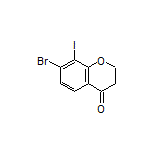 7-Bromo-8-iodochroman-4-one