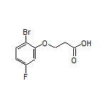 3-(2-Bromo-5-fluorophenoxy)propanoic Acid