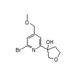 3-[6-Bromo-4-(methoxymethyl)-2-pyridyl]tetrahydrofuran-3-ol