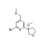 2-Bromo-4-(methoxymethyl)-6-(3-methoxy-3-tetrahydrofuryl)pyridine