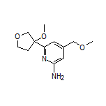 4-(Methoxymethyl)-6-(3-methoxy-3-tetrahydrofuryl)pyridin-2-amine