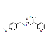 N-(4-Methoxybenzyl)-6-methyl-5-(3-pyridyl)pyridazin-3-amine