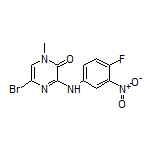 5-Bromo-3-[(4-fluoro-3-nitrophenyl)amino]-1-methylpyrazin-2(1H)-one