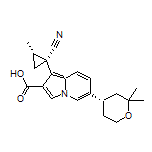 1-[(1R,2S)-1-Cyano-2-methylcyclopropyl]-6-[(S)-2,2-dimethyltetrahydro-2H-pyran-4-yl]indolizine-2-carboxylic Acid