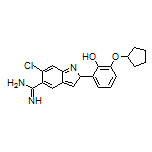 6-Chloro-2-[3-(cyclopentyloxy)-2-hydroxyphenyl]-2H-indole-5-carboximidamide