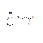 3-(2-Bromo-5-iodophenoxy)propanoic Acid