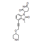 3-[3-Methyl-2-oxo-4-[3-(4-piperidyloxy)-1-propyn-1-yl]-2,3-dihydro-1H-benzo[d]imidazol-1-yl]piperidine-2,6-dione