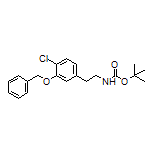 2-[3-(Benzyloxy)-4-chlorophenyl]-N-Boc-ethanamine