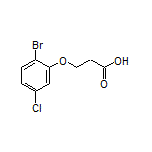 3-(2-Bromo-5-chlorophenoxy)propanoic Acid