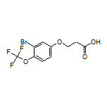 3-[3-Bromo-4-(trifluoromethoxy)phenoxy]propanoic Acid