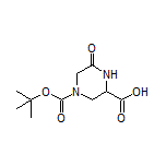4-Boc-6-oxopiperazine-2-carboxylic Acid