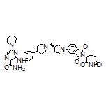 3-[[4-[1-[[(3S)-1-[2-(2,6-Dioxo-3-piperidyl)-1,3-dioxo-5-isoindolinyl]-3-pyrrolidinyl]methyl]-4-piperidyl]phenyl]amino]-5-(1-piperidyl)pyrazine-2-carboxamide