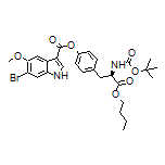 (R)-4-[3-Butoxy-2-(Boc-amino)-3-oxopropyl]phenyl 6-Bromo-5-methoxy-1H-indole-3-carboxylate