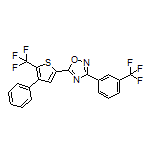5-[4-Phenyl-5-(trifluoromethyl)-2-thienyl]-3-[3-(trifluoromethyl)phenyl]-1,2,4-oxadiazole