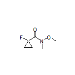 1-Fluoro-N-methoxy-N-methylcyclopropanecarboxamide