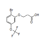 3-[2-Bromo-5-(trifluoromethoxy)phenoxy]propanoic Acid