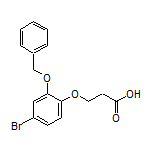 3-[2-(Benzyloxy)-4-bromophenoxy]propanoic Acid