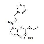 Ethyl 2-[(2R,3S)-3-Amino-1-Cbz-2-pyrrolidinyl]acetate Hydrochloride