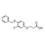 3-[4-(Benzyloxy)-3-fluorophenoxy]propanoic Acid