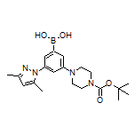 3-(4-Boc-1-piperazinyl)-5-(3,5-dimethyl-1-pyrazolyl)phenylboronic Acid