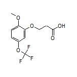 3-[2-Methoxy-5-(trifluoromethoxy)phenoxy]propanoic Acid