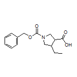 1-Cbz-4-ethylpyrrolidine-3-carboxylic Acid