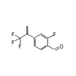 2-Fluoro-4-[1-(trifluoromethyl)vinyl]benzaldehyde