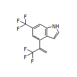 6-(Trifluoromethyl)-4-[1-(trifluoromethyl)vinyl]indole