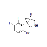 (1S,5R)-1-(6-Bromo-2,3-difluorophenyl)-3-azabicyclo[3.1.0]hexane