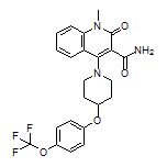 1-Methyl-2-oxo-4-[4-[4-(trifluoromethoxy)phenoxy]-1-piperidyl]-1,2-dihydroquinoline-3-carboxamide