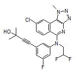 4-[3-[(8-Chloro-1-methyl-1H-[1,2,3]triazolo[4,5-c]isoquinolin-5-yl)(2,2-difluoroethyl)amino]-5-fluorophenyl]-2-methyl-3-butyn-2-ol