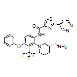 (S)-N-[2-[3-(Aminomethyl)-1-piperidyl]-4-phenoxy-3-(trifluoromethyl)phenyl]-2-(4-pyridazinyl)thiazole-4-carboxamide