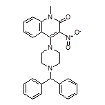 4-(4-Benzhydryl-1-piperazinyl)-1-methyl-3-nitroquinolin-2(1H)-one