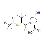 (2S,4R)-1-[(S)-2-(1-Fluorocyclopropanecarboxamido)-3,3-dimethylbutanoyl]-4-hydroxypyrrolidine-2-carboxylic Acid