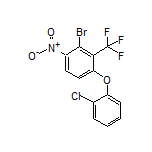 2-Bromo-4-(2-chlorophenoxy)-1-nitro-3-(trifluoromethyl)benzene