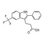 3-[2-Phenyl-5-(trifluoromethyl)-3-indolyl]propanoic Acid