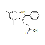 3-(4,6-Dimethyl-2-phenyl-3-indolyl)propanoic Acid