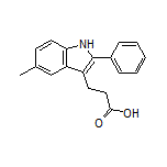 3-(5-Methyl-2-phenyl-3-indolyl)propanoic Acid