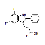 3-(5,7-Difluoro-2-phenyl-3-indolyl)propanoic Acid