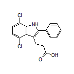 3-(4,7-Dichloro-2-phenyl-3-indolyl)propanoic Acid