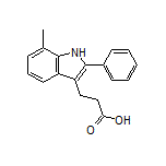 3-(7-Methyl-2-phenyl-3-indolyl)propanoic Acid