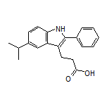 3-(5-Isopropyl-2-phenyl-3-indolyl)propanoic Acid