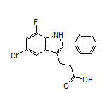 3-(5-Chloro-7-fluoro-2-phenyl-3-indolyl)propanoic Acid