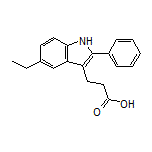 3-(5-Ethyl-2-phenyl-3-indolyl)propanoic Acid