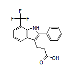 3-[2-Phenyl-7-(trifluoromethyl)-3-indolyl]propanoic Acid